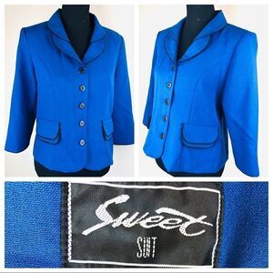 Vintage Classic Blue Blazer by Sweet Suit